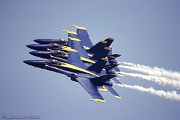 YF55_417 An estimated 15 million spectators view the squadron during air shows each year. Additionally, the Blue Angels visit over 50,000 people a show season (March...