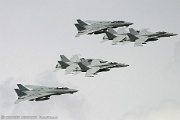 NAS Oceana F-18s and F-14s fleet flyby