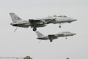 Pair of F-14 Tomcats on approaching NAS Oceana runway