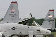 A-10 and tails of Rhode Island C-130 in the background.