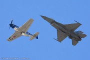 F-16 and P-51 heritage flight