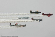 Red Star Formation Team of YAK 52 and CJ-6 aircraft