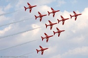 Red Arrows in Eagle formation