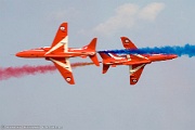 The Synchro Pair, Reds 6 and 7, perform the highly popular oppositions passes during the second half of the display sequence