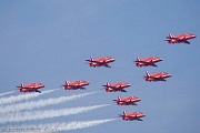 Red Arrows Eagle formation