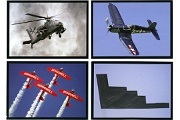 Pictures used for aviation trading cards