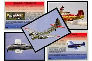 Pictures used for aviation trading cards