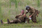 MH10_506 The WWII Battle Reenactment brings to life the sights sounds and smells of ground and air warfare over WWII Europe. Using realistic historical re-enactors and...