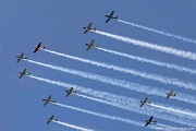 Formation of trainers Oshkosh airshow - formation of trainers