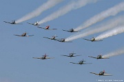 Formation of trainers Oshkosh airshow - formation of trainers