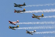 Formation of trainers Oshkosh airshow - formation of trainers