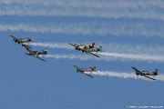 Formation of trainers Oshkosh airshow - formation of trainers