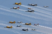 Formation of trainers Oshkosh airshow - formation of trainers