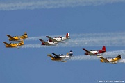 Formation of trainers Oshkosh airshow - formation of trainers