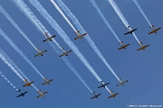 Formation of trainers Oshkosh airshow - formation of trainers