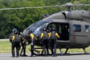 West Point Parachute Team departing Parachute Team departing