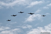 Dissimilar WWII aircraft formation DIssimilar WWII aircraft formation