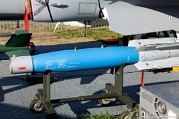 XH26_0009 The BDU-50 A/B is a 500 pound thick-wall cast ductile iron, non-explosive training shape used to provide combat air forces with aircrew weapons delivery...