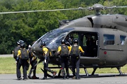 West Point Parachute Team departing Parachute Team departing