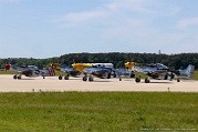 Four P-51 Mustang airplanes Four P-51 Mustang airplanes