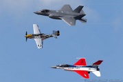 USAF Heritage flight: F-16, F-35 and P-51 Mustang USAF Heritage flight: F-16, F-35 and P-51 Mustang