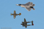 150725_647 USAF Heritage Flight: P-38, F-22 and P-51